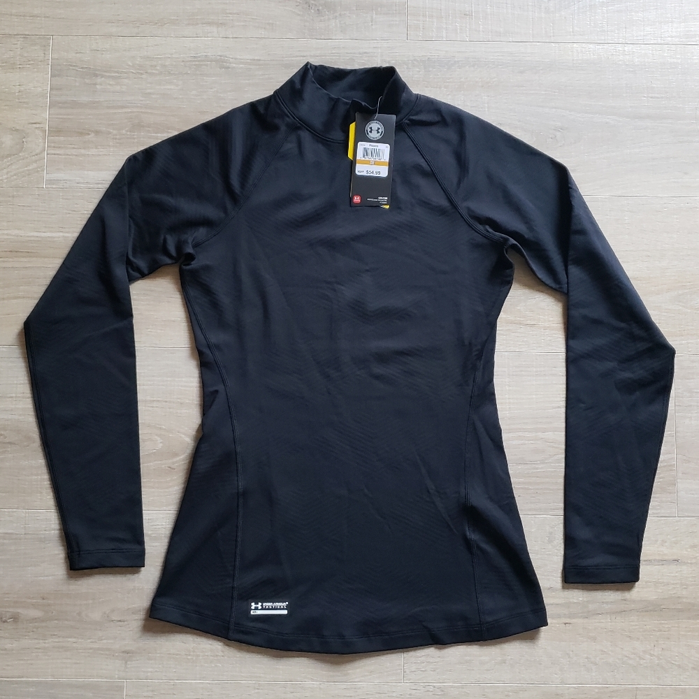 Under Armour black ColdGear Mock - Small - NWT